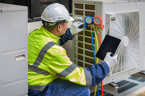 Professional Hvac Maintenance technician working in Mount Holly, NJ